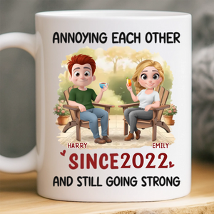 Annoying Each Other For Years Garden View - Personalized Mug - Anniversary, Valentine's Day Gift For Couple