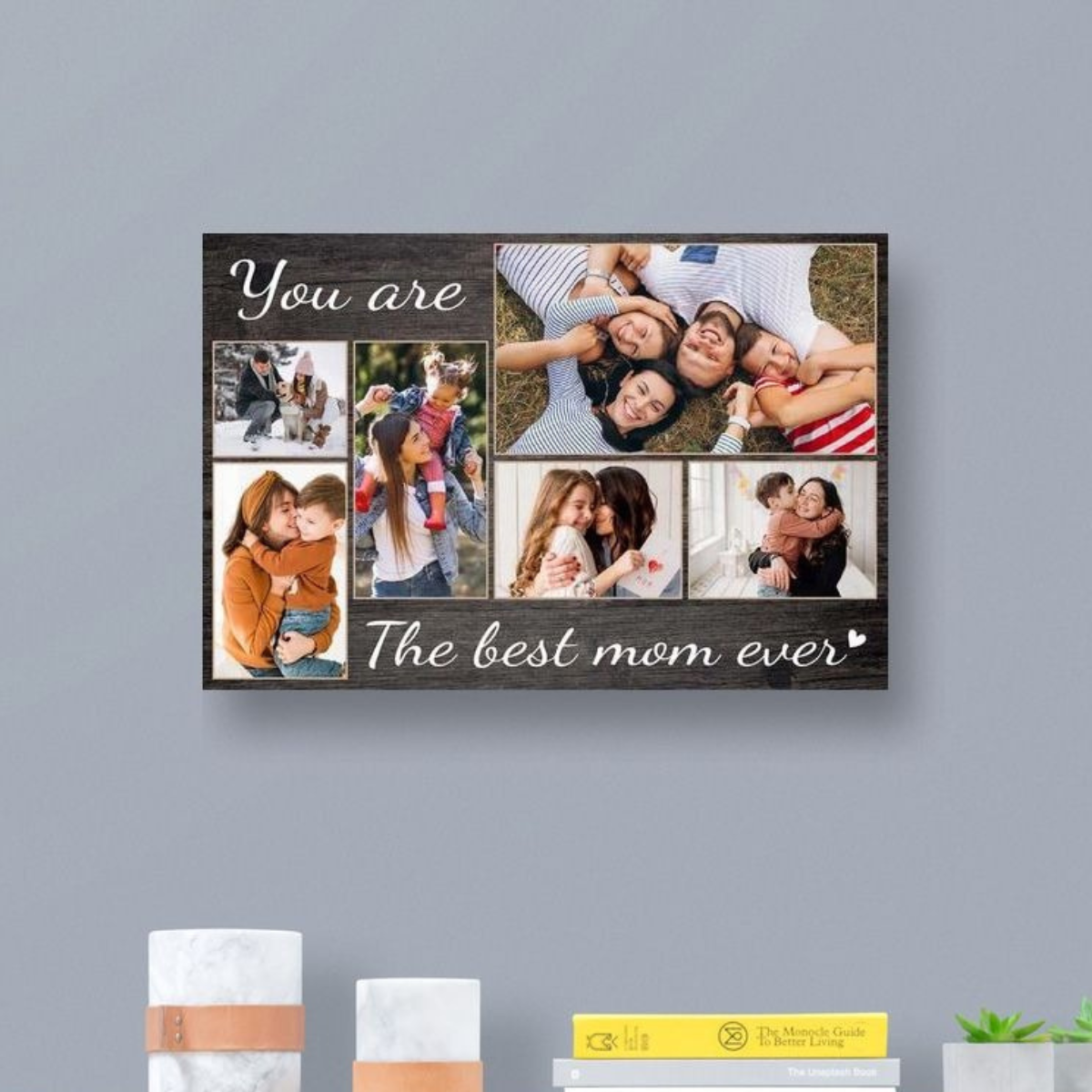 You Are The Best Mom Photo Collage - Personalzed Canvas - Gift For Mom, Mother's Day, Birthday Gift