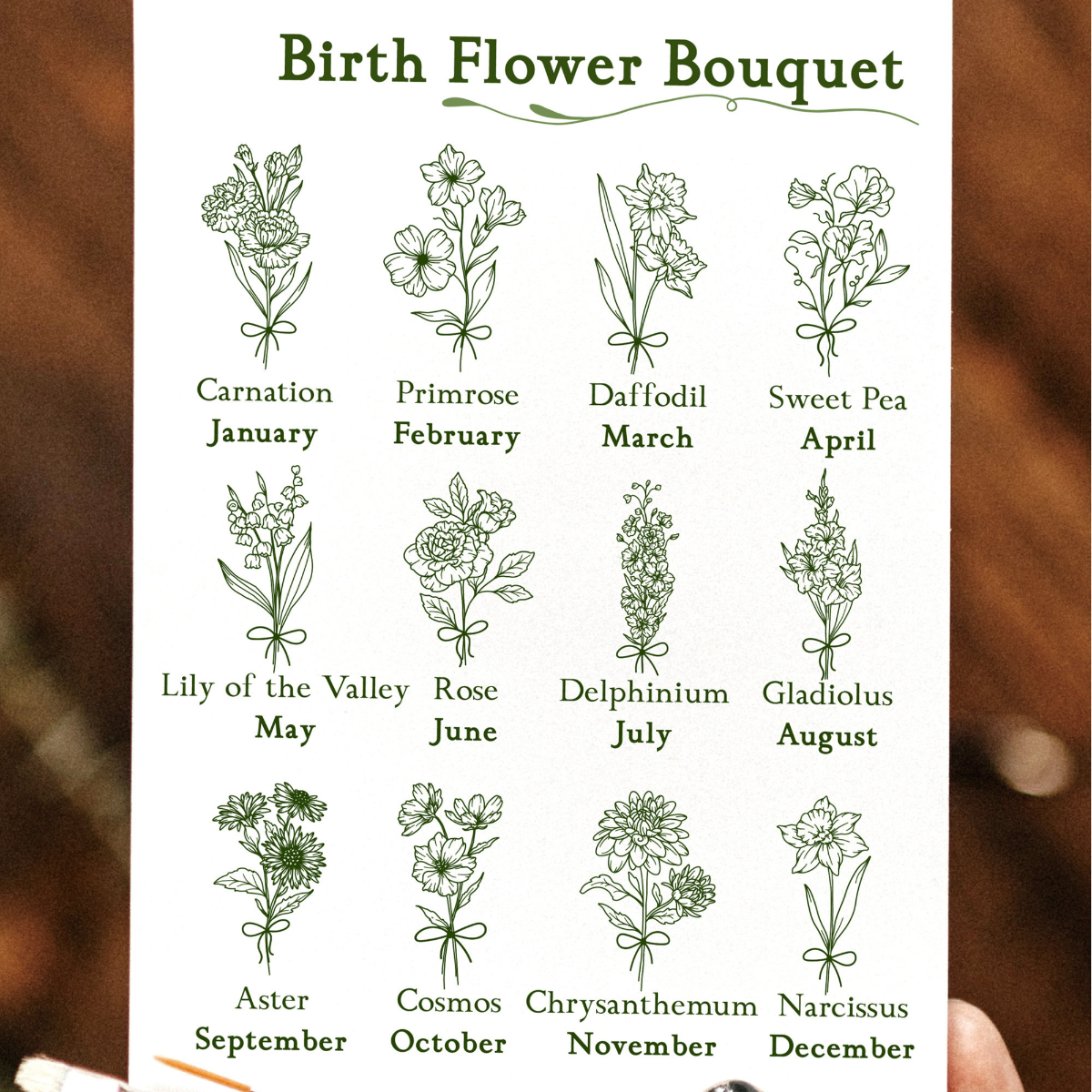 Custom Mug Birth Flower Pottery Mug for Mother of the Bride Gift for Mom, Personalized Mug Gift for Daughter's Wedding Gifts