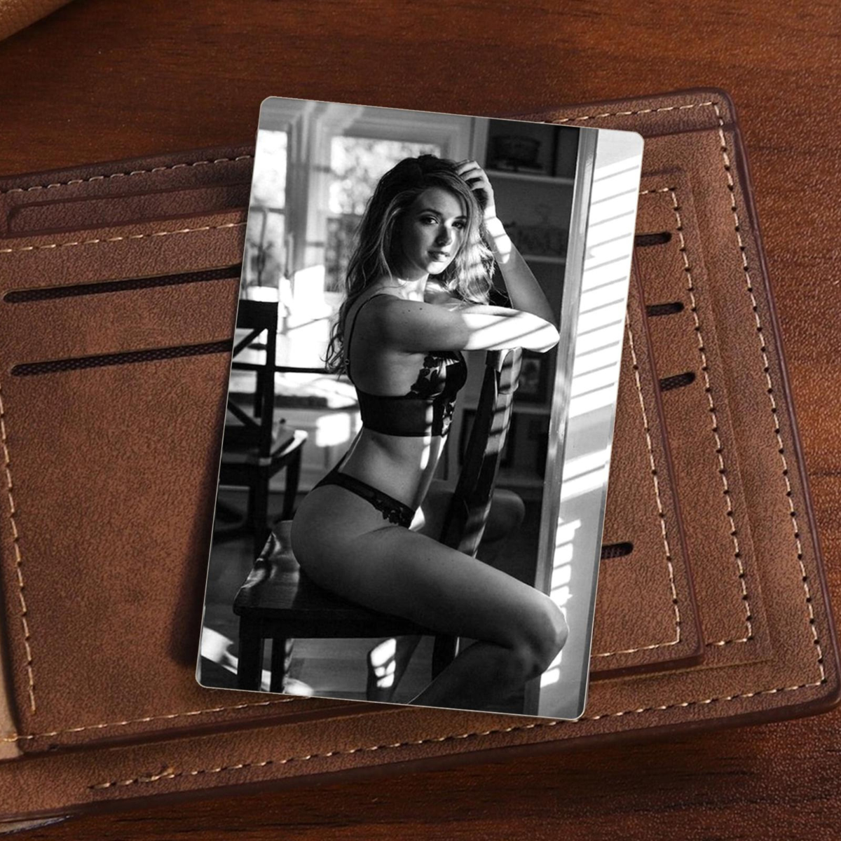 Custom Photo Metal Wallet Card For Him, Personalized Gift For Boyfriend, Photo Card Insert, Gift for Husband On Father's Day, Birthday Gift