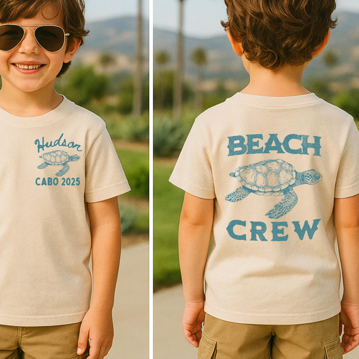 Custom Family Beach Trip Shirt, Matching Group Family Beach Vacation Shirt, Personalized Beach Crew Shirt, Summer 2025 Vacation