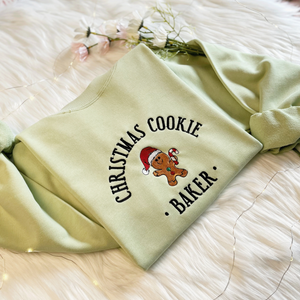 Christmas Cookie Baker Tester Embroidered Sweatshirt Christmas Gift For Couple