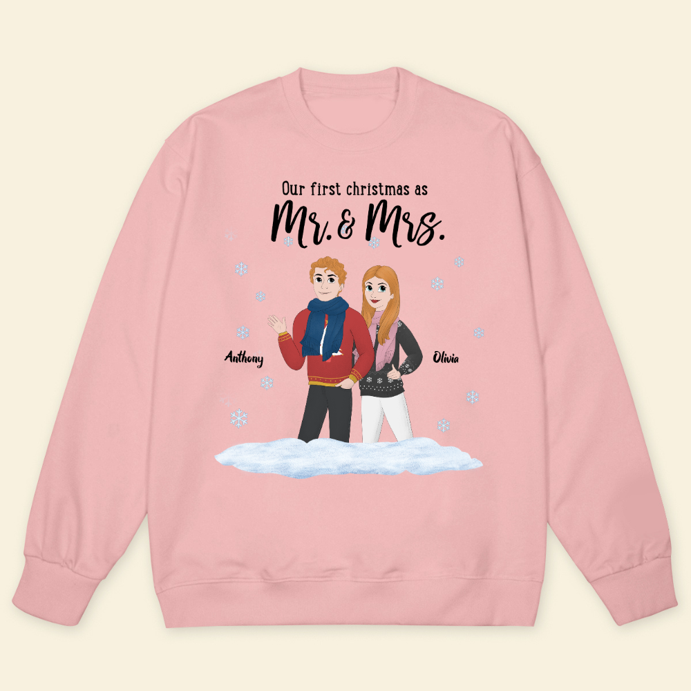 Christmas Is Better With You - Personalized Sweatshirt - Christmas Gift For Couple