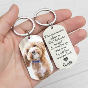 When Tomorrow Starts Without Me - Personalized Keychain - Memorial Dog, Memorial Cat