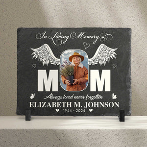 In loving Memory Of Mom Photo - Custom Memorial Garden Stone - Memorial Gift Of Your Loved One