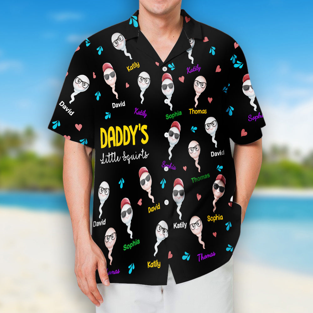 Dad's Favorite Tadpole - Personalized Hawaiian Shirt - Gift For Dad, Father's Day, Birthday Gift