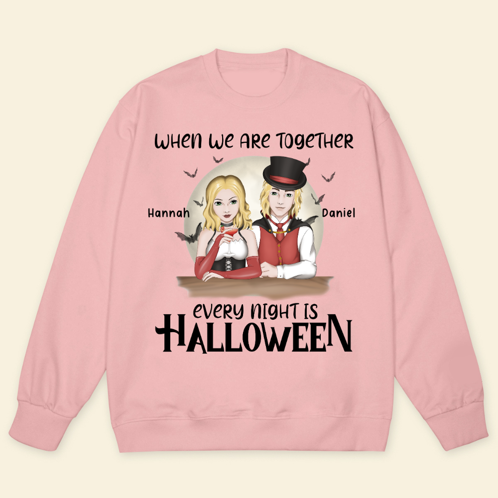 When We Are Together Every Night Is Halloween - Personalized Sweatshirt - Gift For Couple, Halloween Party banner-2_6b24faaf-de16-46af-9b9f-320839b36522.png