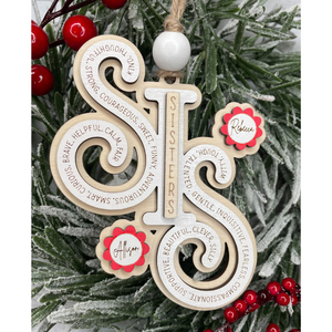 Personalized Sisters Christmas Ornament, Sibling Christmas ornament, Best Friend Christmas Ornament, Sister Keepsake Christmas gift