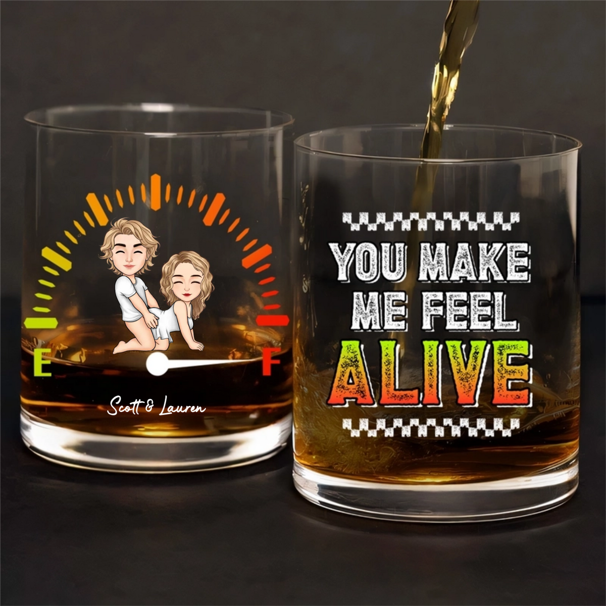 I Rode It So It's Mine - Personalized Whiskey Glass - Anniversary Gift, Valentine's Day Gift For Couple