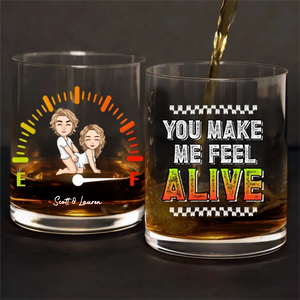 I Rode It So It's Mine - Personalized Whiskey Glass - Anniversary Gift, Valentine's Day Gift For Couple