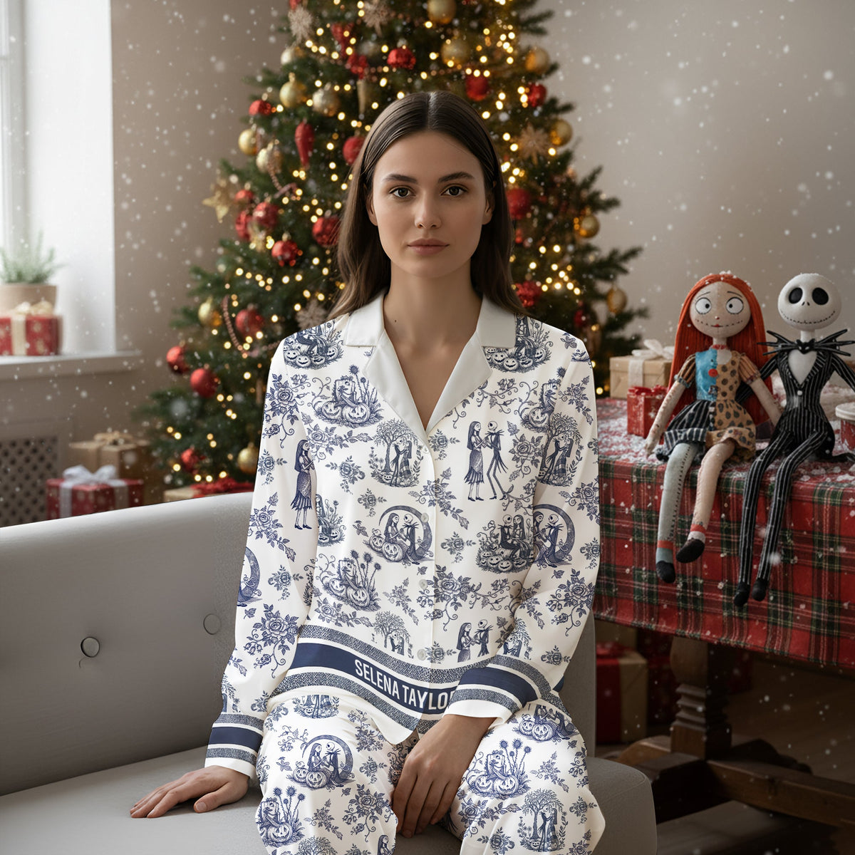 We're Simply meant To Be - Personalized Pyjamas - Christmas Gifts for Girlfriend, Wife