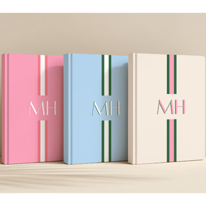 Personalized Hardcover Journal With Name Custom Initials Notebook Diary, Gratitude or Company Gift, Wedding Bridal Party Gift Mothers Day