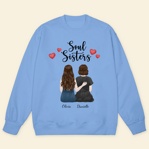 Soul Sisters - Personalized Sweatshirt - Gift For Sisters, Bestie, Friends banner-2_aaba3174-914c-4e33-a51c-7bfb70920f2c.png