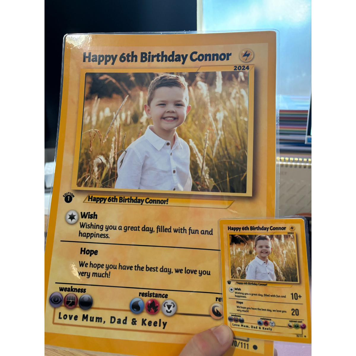 Happy Father's Day Upload Photo Custom Poke Card