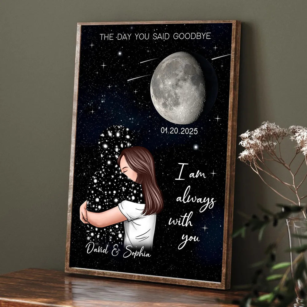 The Day You Said Goodbye - Personalized Canvas - Memorial Gift, Condolence Gift For Your Loved One