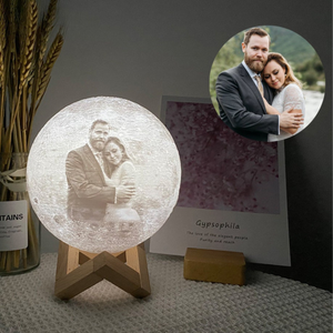 Custom Photo 3D Moon Lamp, Personalized Photo Printed Lunar Night Moon Lamp, Personalization Lunar Moon Lamp, Couples Gifts, Bedside lamp