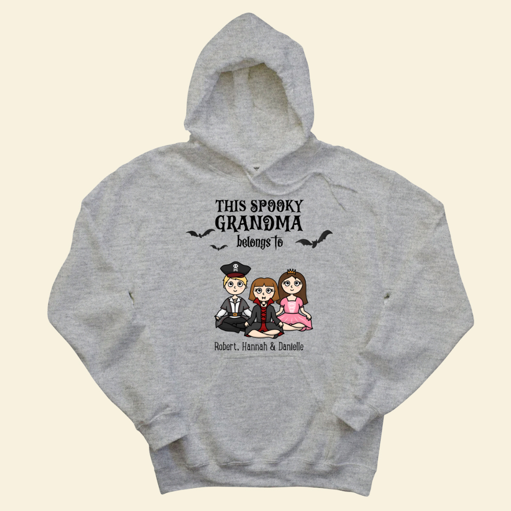 This Spooky Grandma Belongs To Grandkids - Personalized Hoodie - Gift For Grandma, Halloween Season