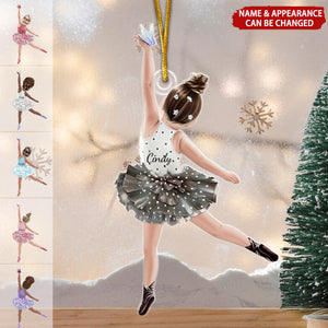 Baby Girl Ballet Personalized Christmas Ornament, Gift For Ballerina