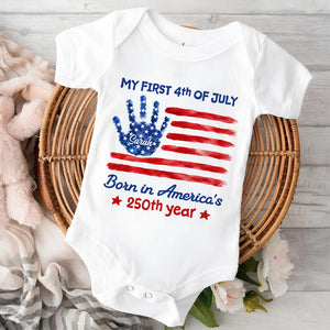 My First 4th Of July - Personalized Baby Onesie - 4th Of July Gift For Baby, Independence Day, Gift For New Parents