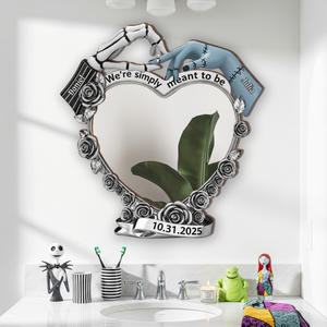 Spooky Couple Personalized Wall Hanging Mirror Gifts For Couple