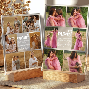 Personalized Photo Night Light, Photo Collage LED Light, Custom Photo Gifts for Mother's Day, Custom Frame, Photo Keepsake for Mom