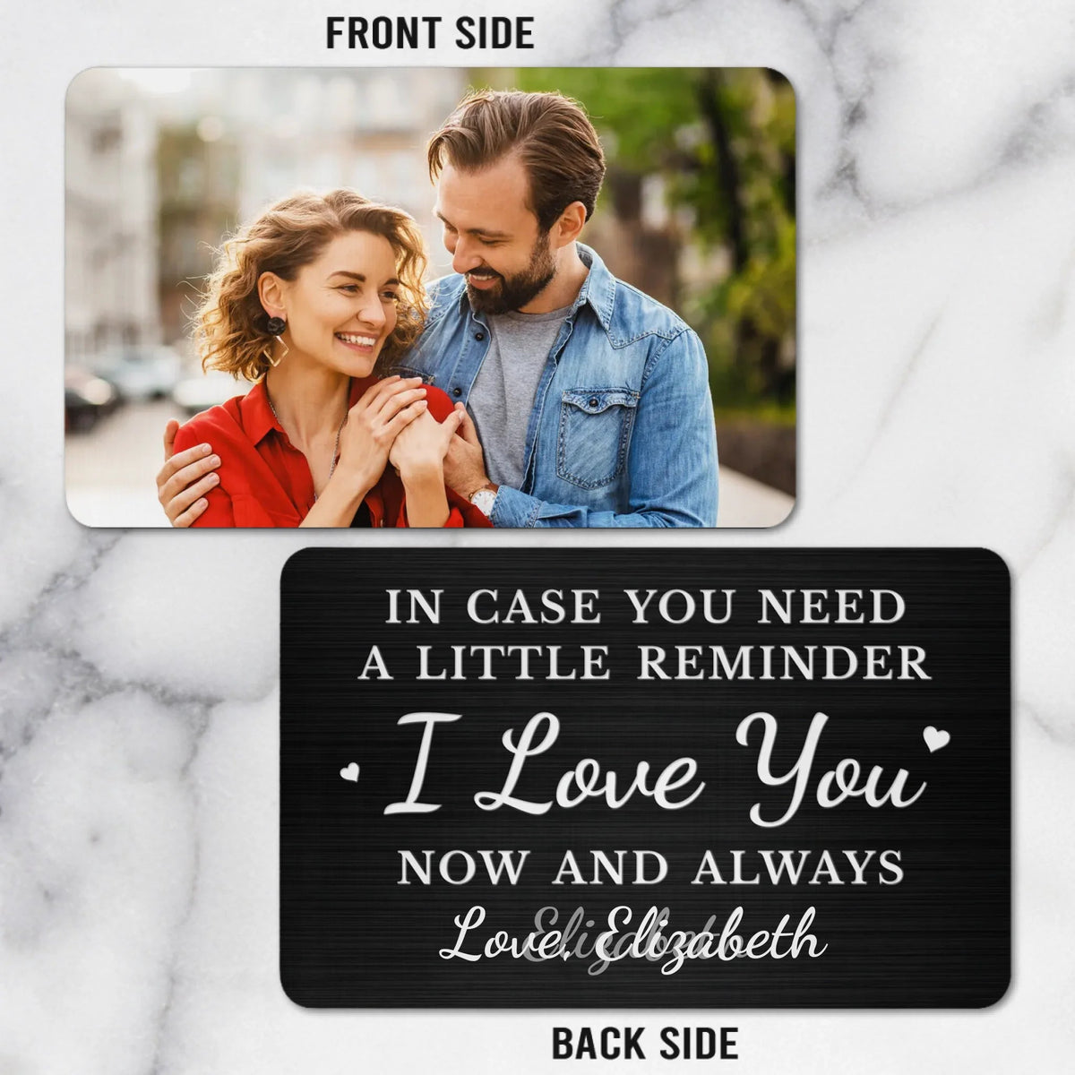 I'll Always Be With You - Personalized Wallet Insert Card - Anniversary Wedding Gifts For Couple