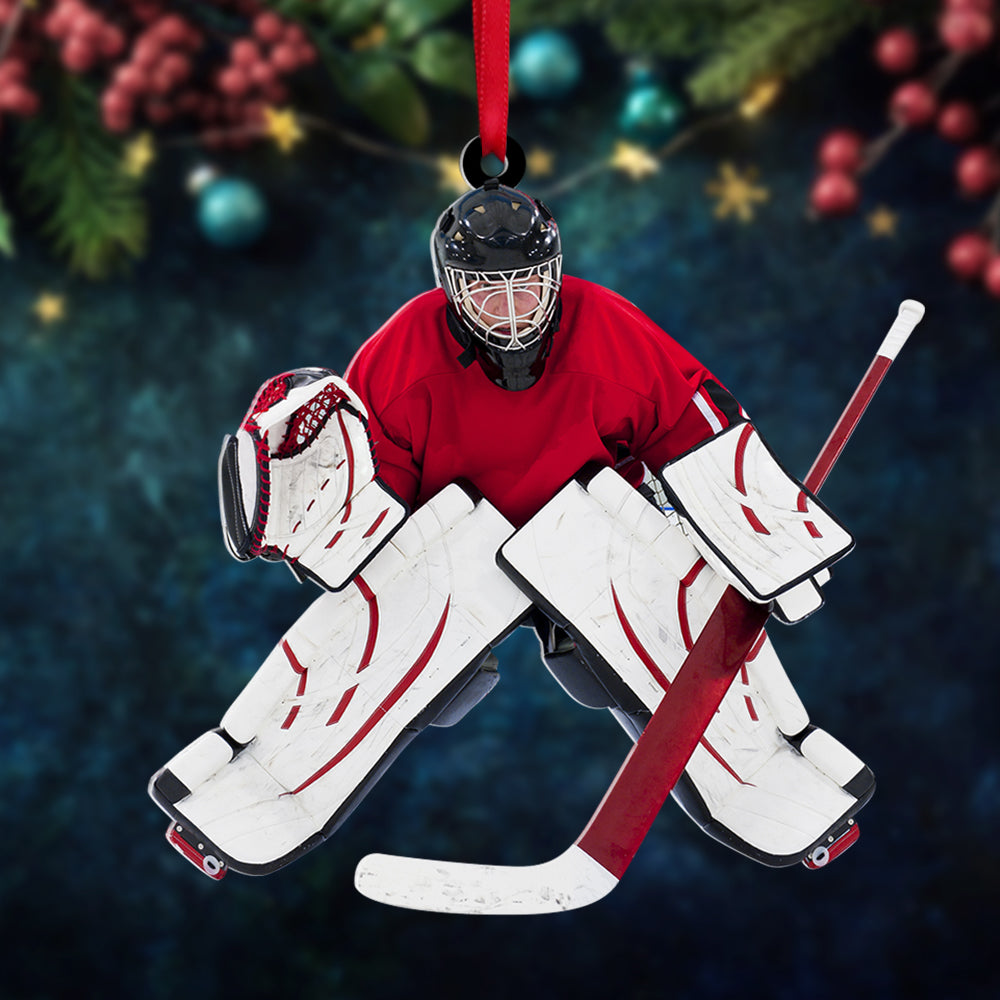 Hockey Goalie, Personalized Ornament, Christmas Tree Decor