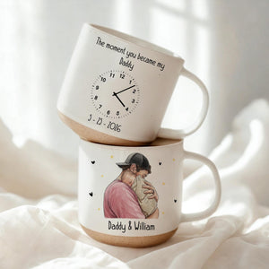 Custom New Born Baby Photo Mug, The Moment You Became My Daddy, First Dad Gift, Fathers Day Gift, Gift for New Daddy Mommy, Best Dad Gift