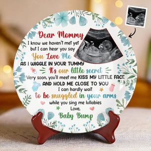 Our Greatest Blessing Is On The Way - Personalized Ceramic Plate - Mother's Day, Baby Shower Gift, Gift For First Mom