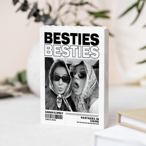 Personalized Bestie Photo Building Blocks, Custom Photo Acrylic Block, Birthday Present For Her, Friendship Keepsake Block, Bestie Gift
