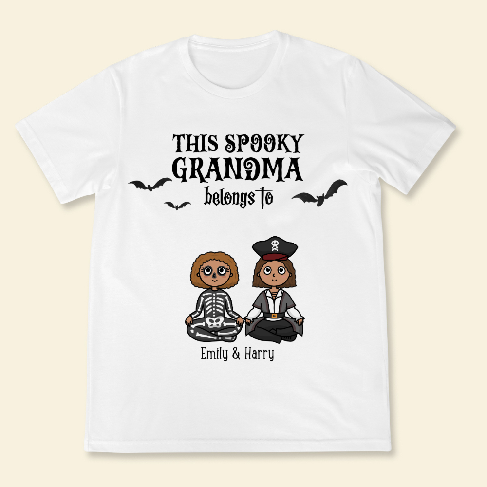 This Spooky Grandma Belongs To Grandkids - Personalized Shirt - Gift For Grandma, Halloween Season
