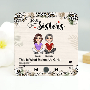 Our Friendship Is A True Blessing - Personalized Music Fridge Magnet - Gift For BFF, Besties, Soul Sisters