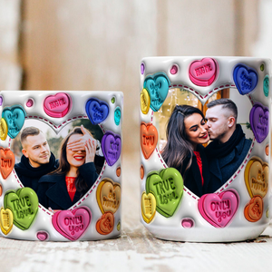 You & Me True Love Custom Photo - Personalized 3D Inflated Effect Printed Mug - Gift For Couple