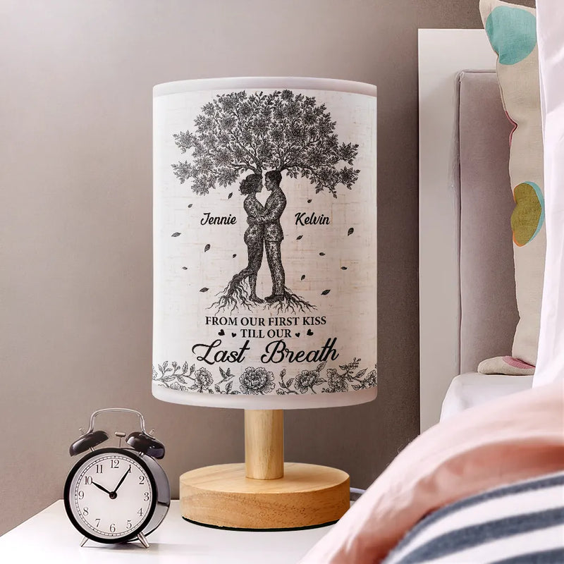 Toile De Jouy Couple You And Me We Got This - Personalized Fabric Lamp - Gift For Couple, Anniversary Gift