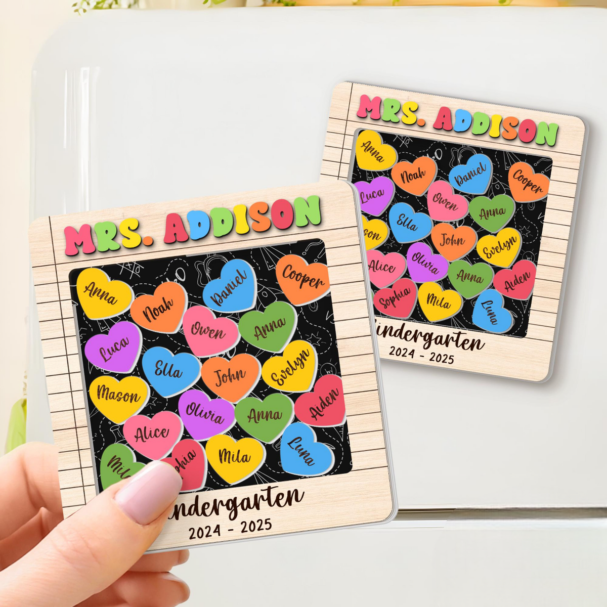 Personalized Teacher Magnets, Custom Teacher Name Magnet, Classroom Decor, Teacher Appreciation Gifts, Thank You Gift From Student