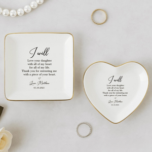 Wedding Gift for Mother Of The Bride from Groom, Jewelry Dish for Mother In Law from Groom, Mother Of The Bride Gift from Son in Law