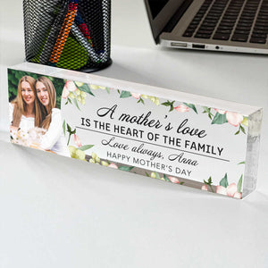 Custom Photo Gifts For Mother Acrylic Plaque, Mother Photo Acrylic, Mother's Day Gifts For Her, Mom Acrylic Photo Plaque, Mother s Day Gift