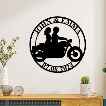 Personalized Wedding Metal Sign, Custom Couple Name Sign, Anniversary Gift, Wedding Date Sign, Newlywed Gift, Bridal Shower Gift,Couple Sign