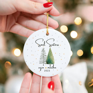 Three Sisters Christmas Tree - Personalized Ornament - Christmas Gift For Sisters