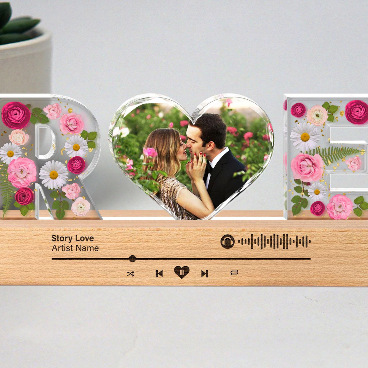 Personalized Couple Names Led Night Light, Song Night Light, Couple Bedroom Decoration, Custom Letter Gift For Couple, Wedding Anniversary