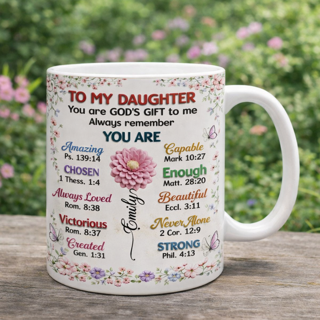 Always Remember You're God's Gift - Personalized Mug - Gift For Daughter, Christian Gift