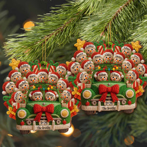 Cozy Christmas Ride With Festive Cheer, Custom Wood Ornament, Gift For Family and Christmas Enthusiasts