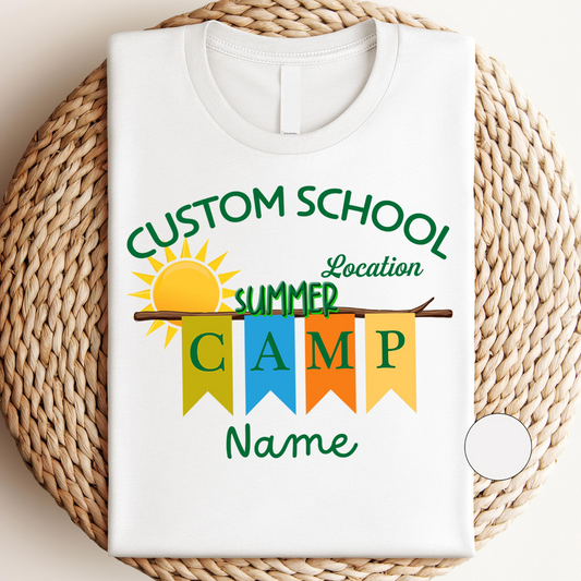 Custom Summer Camp 2025 Shirt, Summer School Crew Shirts, Summer Vacation, Camp Life Shirt, Family Camping Shirt, Camping Crew Shirt