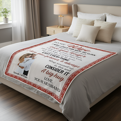 You And Me Always Feels Right Custom Photo - Personalized Blanket - Anniversary Gift, Valentine's Day Gift For Couple