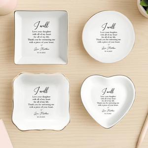 Wedding Gift for Mother Of The Bride from Groom, Jewelry Dish for Mother In Law from Groom, Mother Of The Bride Gift from Son in Law