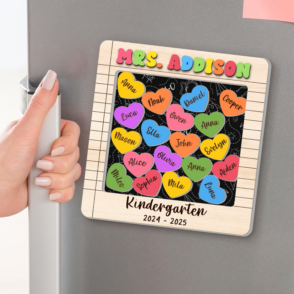 Personalized Teacher Magnets, Custom Teacher Name Magnet, Classroom Decor, Teacher Appreciation Gifts, Thank You Gift From Student