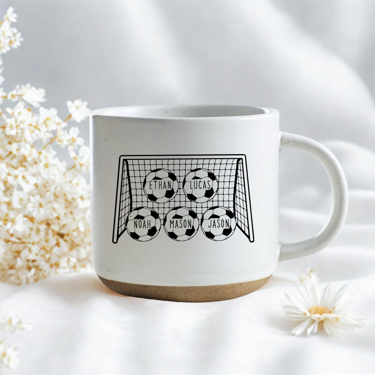 Personalized We Scored The Best Dad Mug, Custom Kid's Name Football Soccer Mug, New Dad Gift, Father s Day Gift, Soccer Lover Gift