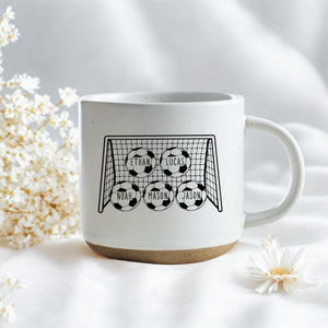 Personalized We Scored The Best Dad Mug, Custom Kid's Name Football Soccer Mug, New Dad Gift, Father s Day Gift, Soccer Lover Gift