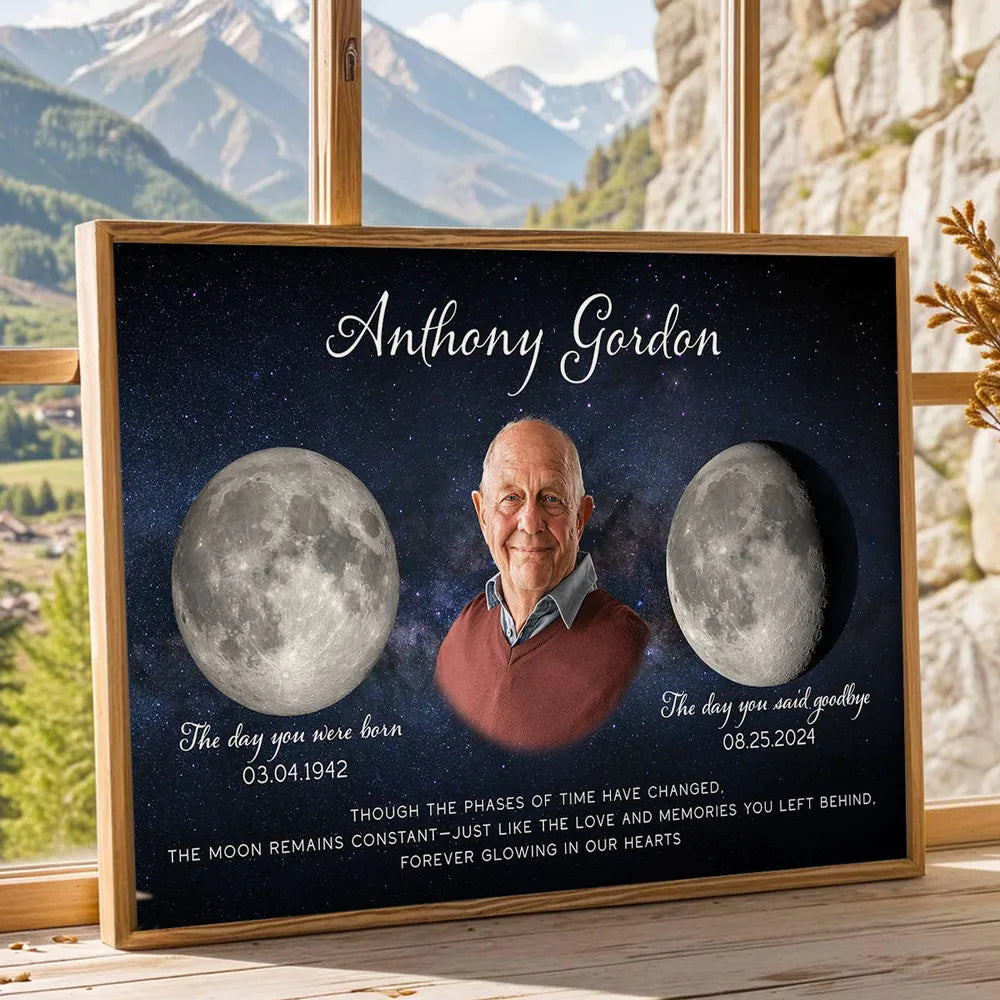 The Day You Said Goodbye Custom Photo - Personalized Canvas - Memorial Gift, Condolence Gift For Your Loved One