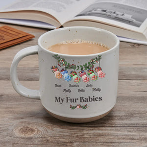 Mom Grandma Funny Stockings Merry Christmas - Personalized Pottery Mug - Christmas Gift For Mom Grandma